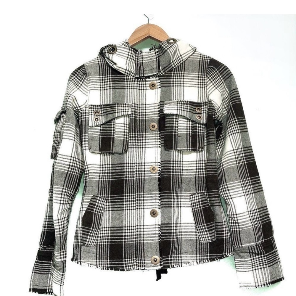 🚨 Anthropologie BB Dakota Wool Distressed Plaid